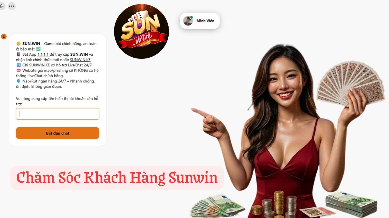 Kênh LiveChat 24/7 trên website tại Sunwin