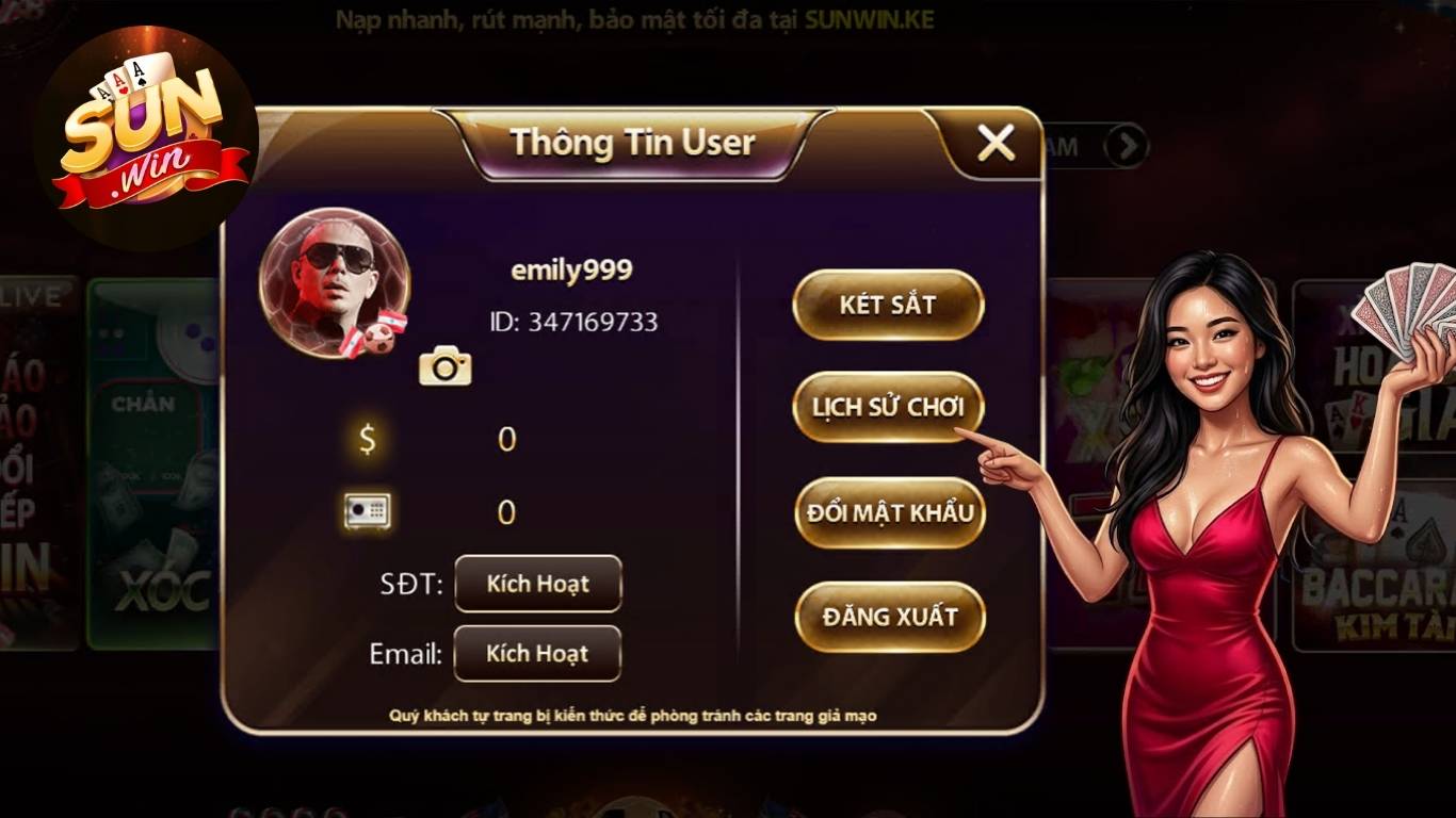 Quyền truy cập và chỉnh sửa thông tin cá nhân tại Sunwin